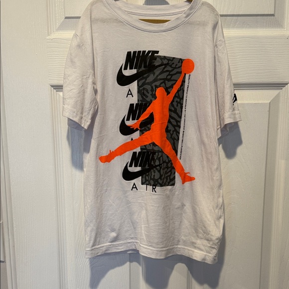 Jordan Other - Jordan White and Orange Kids Short Sleeve Tee